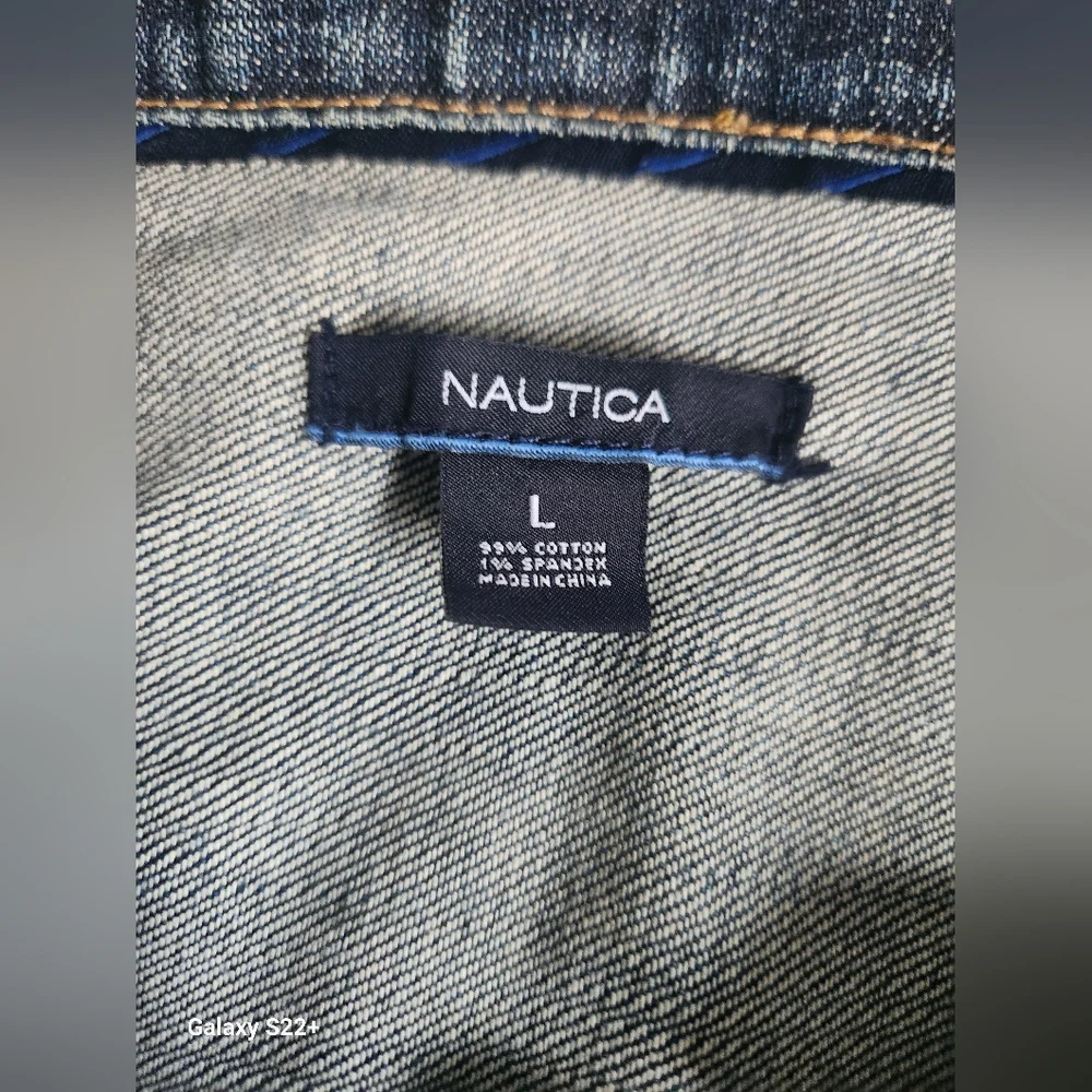 Nautica Women's Blue Denim Jacket SKU A18 - Picture 5 of 7